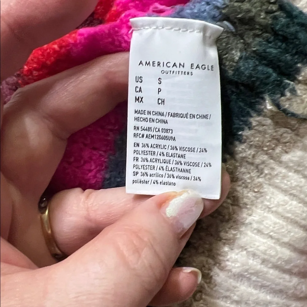 American Eagle Striped Multicolor Sweater